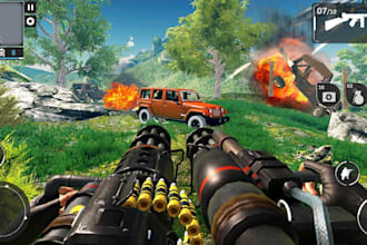 unity 3d tps multiplayer shooting game, mmorpg, fps, unreal engine forest city