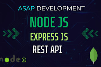develop node express mongodb server asap