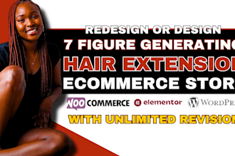 woocommerce hair extension website, dropshipping hair extension website store