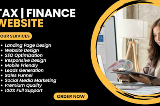design income tax website finance website income tax landing page tax website