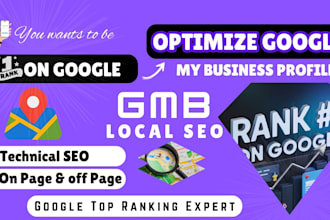 optimize google my business profile for local SEO and gmb maps ranking