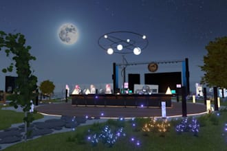 create awesome vrc world 3d environment vrchat world vr world vr club pc quest