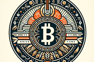 create a luxury crypto logo design