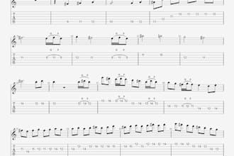 transcribe a song of your choice to guitar or bass tabs