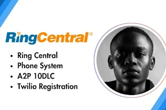 set up ringcentral a2p twilio registration phone system