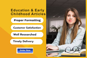write article on parenting, education and child development in 24 hours