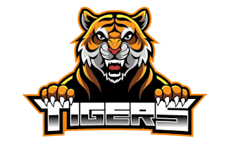 design high quality tiger mascot logo with express delivery
