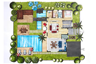 do landscape design, backyard, deck patio, 2d site plan as landscape architect