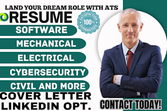 write electrical civil, renewable, mechanical, tech software, engineering resume