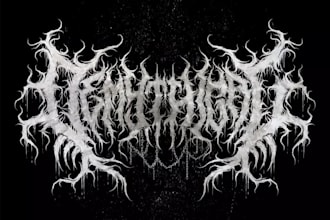 design a brutal logo for your t shirts