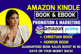 do organic amazon ebook promotion, horror, fantasy, christian book marketing