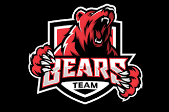 game studio bear logo design