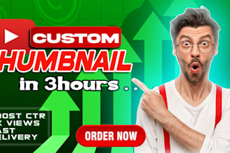design attractive and mind blowing youtube thumbnail