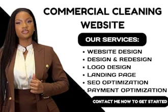 design commercial cleaning website, house, cleaning website, office, carpet