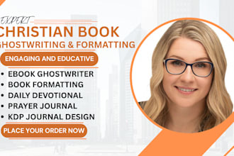 ghostwrite christian ebook daily devotional design prayer journal format kdp