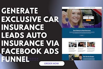 generate exclusive car insurance leads auto insurance leads landing page website