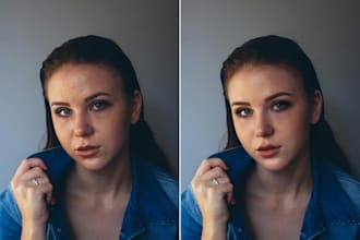 professionally retouch skin, add makeup, and perfect your portraits