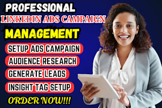 build and manage your linkedin ad campaign, b2b lead generation