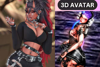 do custom vrchat avatar, 3d model, anime nsfw, furry avatar, vr character, vroid