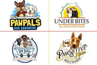 design clean and unique horse farm dog animal pet equestrian logo