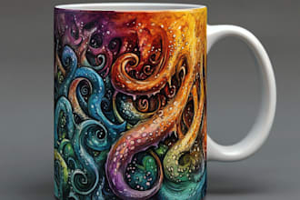 do custom mug design for printful