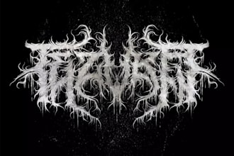 design a metal logo for your album