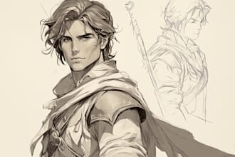 sketch your oc and d and d character