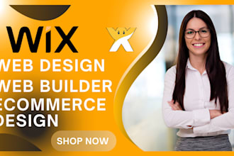design custom wix website buider for business personal or ecommerce solutions