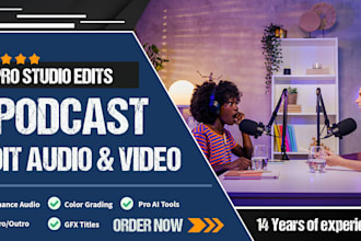 pro edit your podcast video and audio to perfection