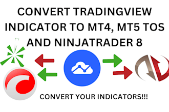 convert tradingview indicator to mt4, mt5  expert advisor and thinkorswim nt8