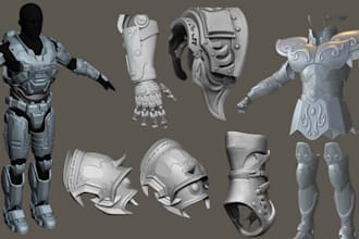design 3d cosplay model 3d armor 3d weapon wearable cosplay prop for 3d printing