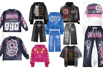 design y2k grunge vintage streetwear clothing urban style