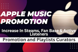 do organic apple music promotion, 900 apple playlist curators, apple promotion