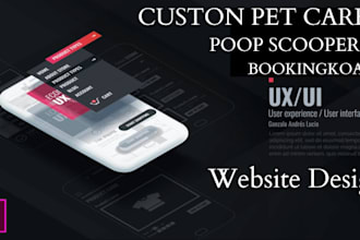 build a custom pet care website for dog walkers, poop scoopers, bookingkoala