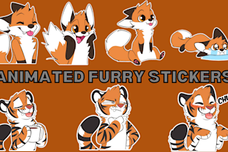 draw furry animated telegram stickers furry sticker furry nsfw crypto stickers