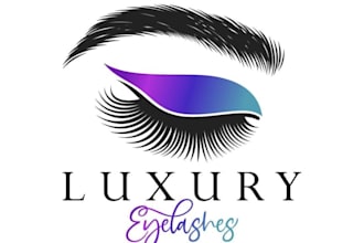 do fabulous logo of makeup beauty and eyes lashes