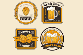 make logo for beer and beverage design for your brand