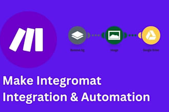 make integromat integration and automation with API and ai