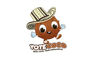 design awesome character fun logo