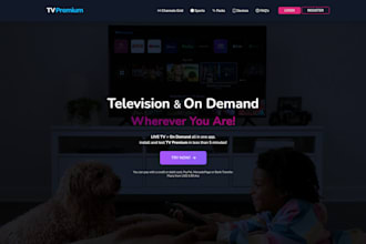 create a professional website iptv for admin or reseller