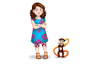 design wonderful girl and tamar in logo