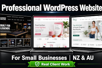 build a professional wordpress website for your small business