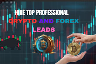 provide live forex leads, crypto leads, investors leads, from worldwide