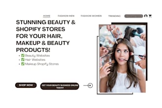 create stunning makeup store hair salon cosmetics website spa beauty website