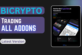 provide bicrypto all addons latest version free updates