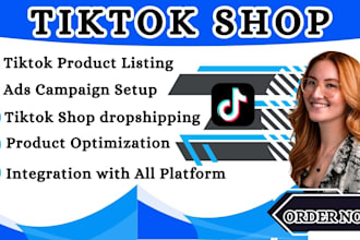 professionally setup tiktok shop, fix tiktok shop, rejected product listing