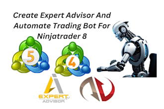 create expert advisor for mt4 mt5 ctrader and automate trading bot ninjatrader 8