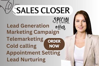 b2b sales closer online sales rep sales agent cold calling for high ticket sales