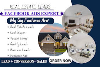 generate real estate leads, homeowner lead, lead generation, and do facebook ads
