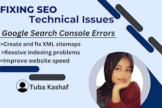 fix technical SEO issues, google errors, XML sitemaps, and indexing issues